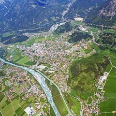 Flugwegposition um 12:48:21: Aufgenommen in der Nähe von Reutte, Gemeinde Reutte, Österreich in 2601 Meter